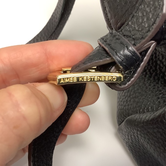 Aimee Kestenberg Leather Black Corfu Pleated Hobo Bag, NWOT - Picture 14 of 15